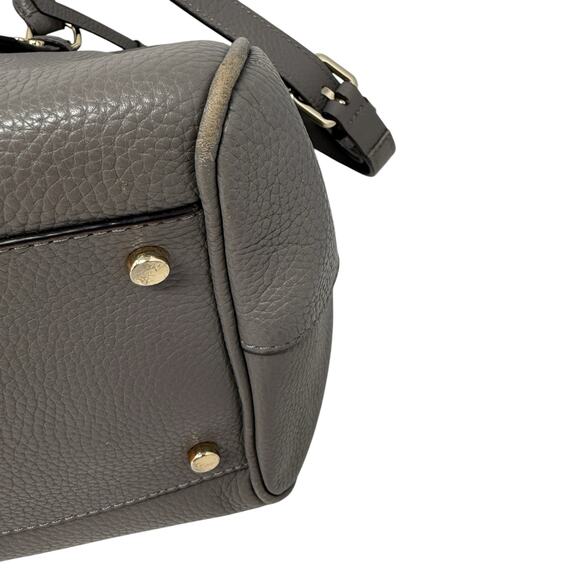 KATE SPADE Mulberry Street Gray Pebbled Leather Classic Handbag Purse READ - Picture 13 of 16